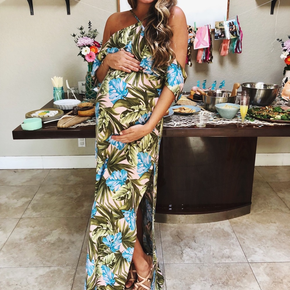 Tropical Baby Shower Dress READ DESCRIPTION